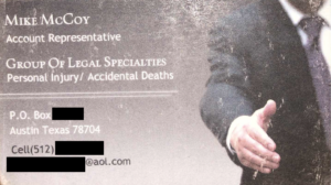 Mike McCoy Business Card