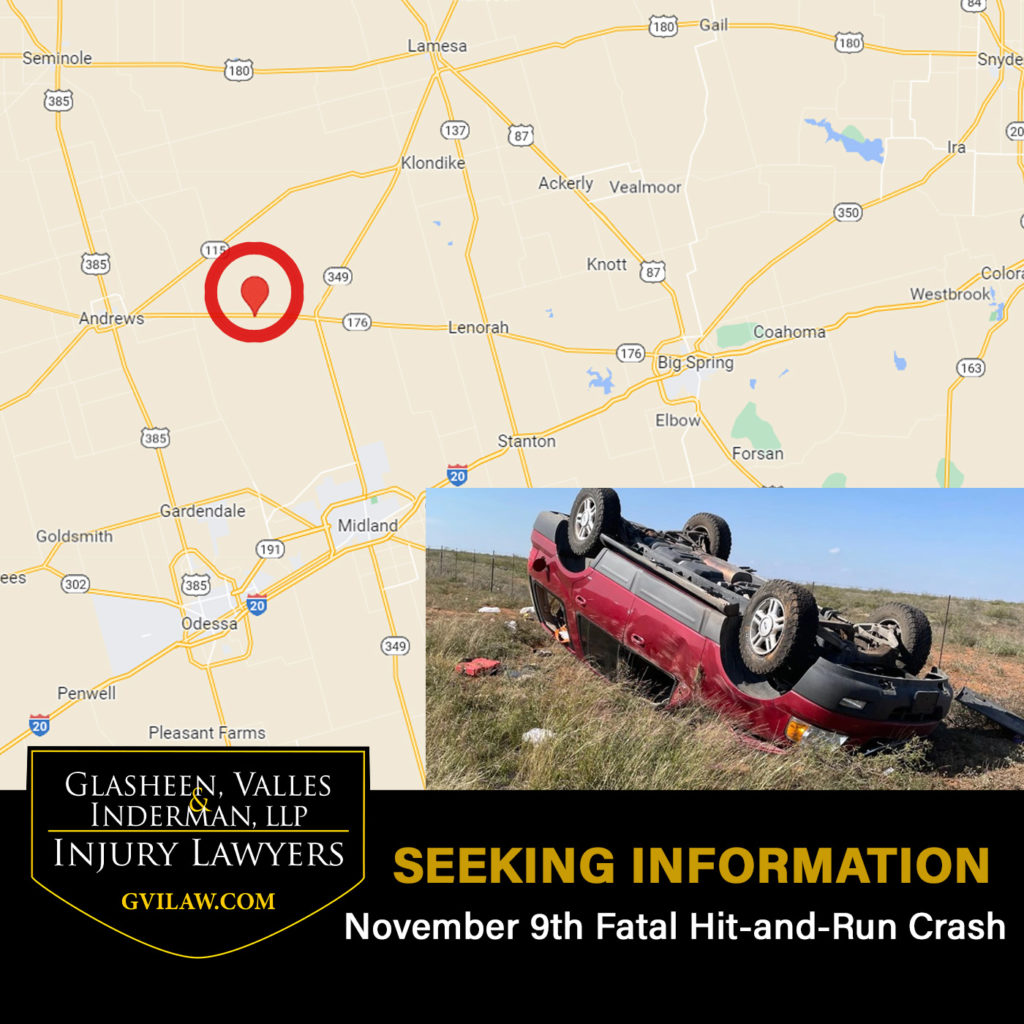 GVILAW offers $25,000 reward for Hit and Run Crash